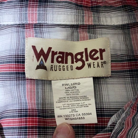 Men’s Large Wrangler Button up shirt - Picture 5 of 5